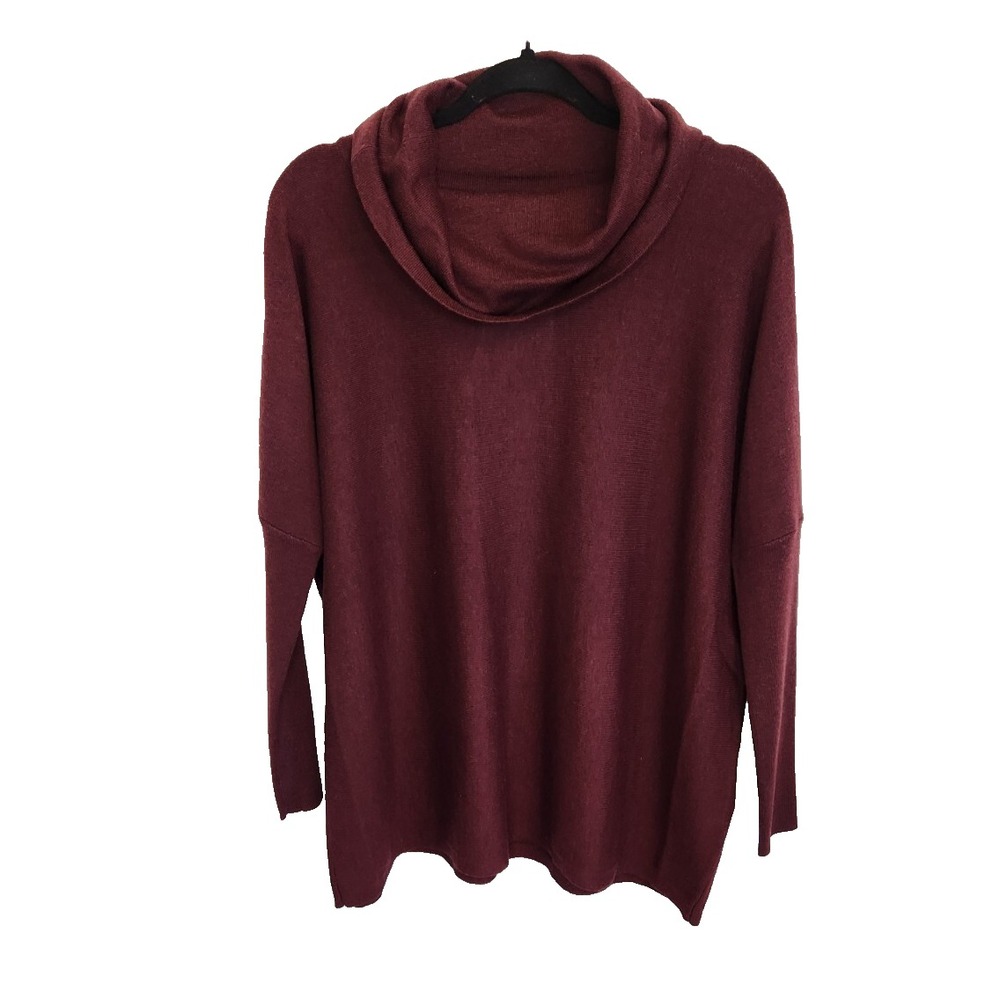 Smartwool Womens Edgewood Poncho Sweater Black Cherry Wool‎ Blend Size XS NWT